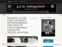 Tablet Screenshot of gemtalentmgmt.wordpress.com