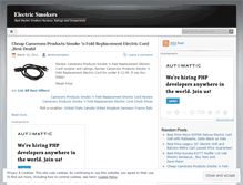 Tablet Screenshot of electricsmokers.wordpress.com