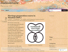 Tablet Screenshot of maduvemane.wordpress.com