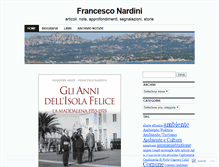 Tablet Screenshot of francesconardini.wordpress.com