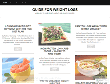 Tablet Screenshot of guideforweightloss.wordpress.com