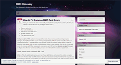 Desktop Screenshot of mmcrecovery.wordpress.com