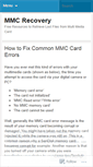 Mobile Screenshot of mmcrecovery.wordpress.com