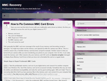 Tablet Screenshot of mmcrecovery.wordpress.com