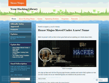 Tablet Screenshot of haxorninjas.wordpress.com