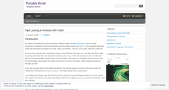 Desktop Screenshot of portabledroid.wordpress.com