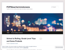 Tablet Screenshot of fcpsteacherinindonesia.wordpress.com