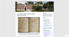 Desktop Screenshot of clarklibrary.wordpress.com