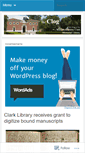 Mobile Screenshot of clarklibrary.wordpress.com