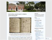 Tablet Screenshot of clarklibrary.wordpress.com