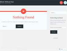 Tablet Screenshot of mindswithoutfear.wordpress.com