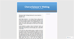 Desktop Screenshot of cherynsalazar.wordpress.com