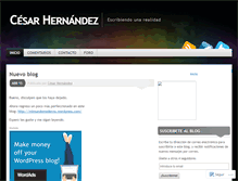 Tablet Screenshot of cesarhernadezblog.wordpress.com