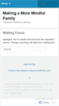 Mobile Screenshot of moremindfulfamily.wordpress.com