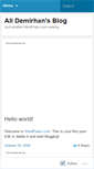 Mobile Screenshot of aademirhan.wordpress.com