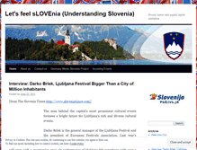 Tablet Screenshot of letsfeelslovenia.wordpress.com