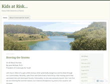 Tablet Screenshot of kidsatrisk.wordpress.com