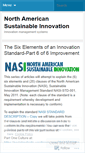 Mobile Screenshot of nasistandards.wordpress.com