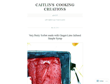 Tablet Screenshot of caitlinscookingcreations.wordpress.com