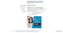 Desktop Screenshot of polyestermag.wordpress.com