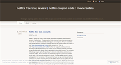 Desktop Screenshot of freenetflixaccount.wordpress.com