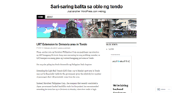 Desktop Screenshot of batangtondo.wordpress.com