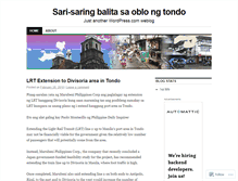 Tablet Screenshot of batangtondo.wordpress.com