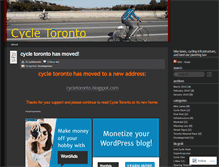 Tablet Screenshot of cycletoronto.wordpress.com