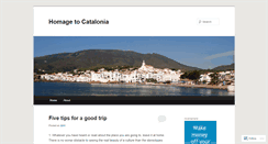 Desktop Screenshot of cataloniatravel.wordpress.com