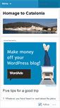 Mobile Screenshot of cataloniatravel.wordpress.com