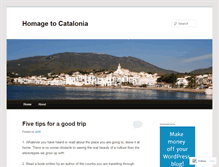 Tablet Screenshot of cataloniatravel.wordpress.com