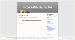 Desktop Screenshot of hhohenberger.wordpress.com