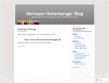 Tablet Screenshot of hhohenberger.wordpress.com