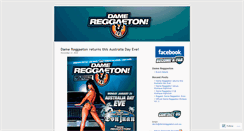 Desktop Screenshot of damereggaeton.wordpress.com
