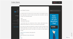 Desktop Screenshot of coderzspace.wordpress.com
