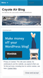 Mobile Screenshot of flycoyote.wordpress.com