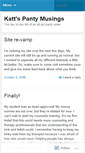 Mobile Screenshot of kattspantymusings.wordpress.com