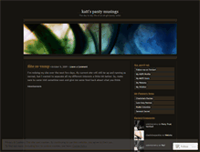 Tablet Screenshot of kattspantymusings.wordpress.com