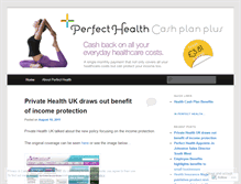 Tablet Screenshot of perfecthealthcashplan.wordpress.com