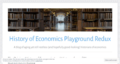 Desktop Screenshot of historyofeconomics.wordpress.com