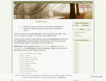 Tablet Screenshot of freshfocus.wordpress.com