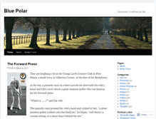 Tablet Screenshot of bluepolarblog.wordpress.com