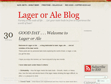 Tablet Screenshot of lagerorale.wordpress.com