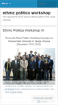 Mobile Screenshot of ethnicpoliticsworkshop.wordpress.com