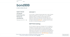 Desktop Screenshot of bond999.wordpress.com