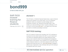 Tablet Screenshot of bond999.wordpress.com