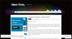 Desktop Screenshot of niravtechblog.wordpress.com