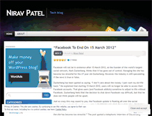Tablet Screenshot of niravtechblog.wordpress.com