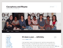 Tablet Screenshot of cacophonyandrhyme.wordpress.com