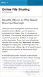 Mobile Screenshot of filesharingonline.wordpress.com